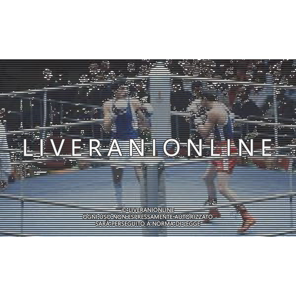 DIAP-RETROSPETTIVA PATRIZIO OLIVA PUGILE NELLA FOTO PATRIZIO OLIVA E ACE RUSEVSKI ALLE OLIMPIADI DI MOSCA ANNO 1980 FOTO ENRICO LIVERANI -AG ALDO LIVERANI SAS 