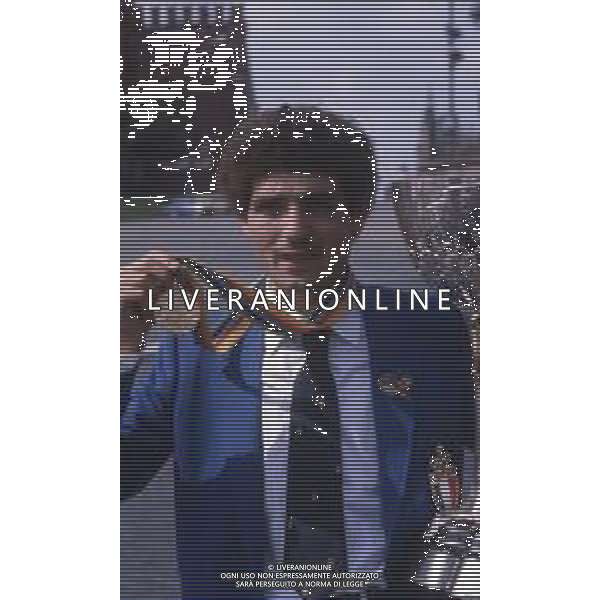 DIAP-RETROSPETTIVA PATRIZIO OLIVA PUGILE NELLA FOTO PATRIZIO OLIVA ALLE OLIMPIADI DI MOSCA ANNO 1980 FOTO ENRICO LIVERANI -AG ALDO LIVERANI SAS 