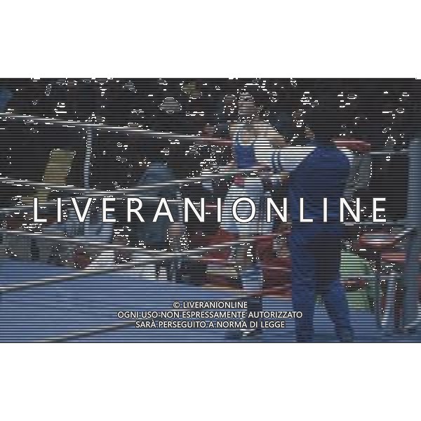 DIAP-RETROSPETTIVA PATRIZIO OLIVA PUGILE NELLA FOTO PATRIZIO OLIVA ALLE OLIMPIADI DI MOSCA ANNO 1980 FOTO ENRICO LIVERANI -AG ALDO LIVERANI SAS 