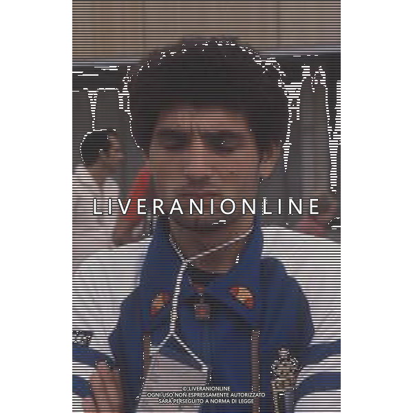 DIAP-RETROSPETTIVA PATRIZIO OLIVA PUGILE NELLA FOTO PATRIZIO OLIVA ALLE OLIMPIADI DI MOSCA ANNO 1980 FOTO ENRICO LIVERANI -AG ALDO LIVERANI SAS 