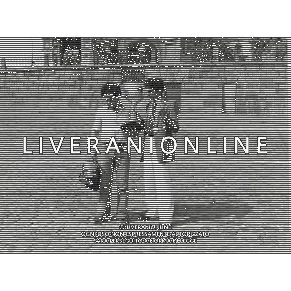 NEG-RETROSPETTIVA PATRIZIO OLIVA PUGILE NELLA FOTO PATRIZIO OLIVA ALLE OLIMPIADI DI MOSCA ANNO 1980 FOTO ENRICO LIVERANI -AG ALDO LIVERANI SAS 