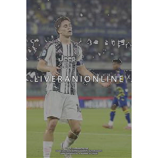 Kenan Yildiz of Juventus FC expresses disappointment during Hellas Verona FC vs Juventus FC, 4° Serie A Enilive 2025-26 game at Marcantonio Bentegodi stadium in Verona (VR), Italy, on September 20, 2025. (Photo by Davide Casentini)- AGENZIA ALDO LIVERANI