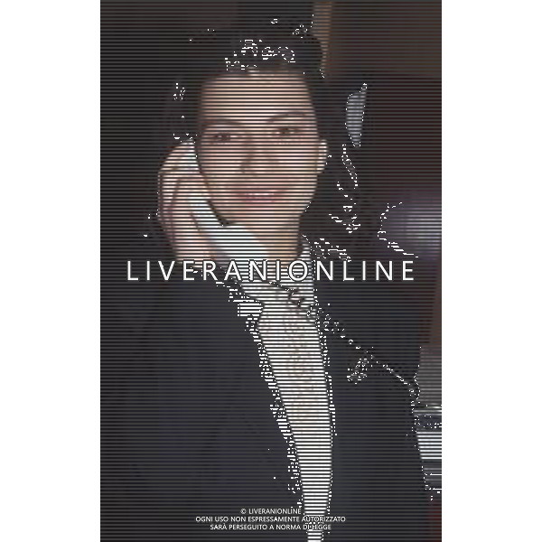 DIAP-RETROSPETTIVA LAURA PAUSINI CANTANTE NELLA FOTO LAURA PAUSINI AL FESTIVAL DI SANREMO NELL\'ANNO 1993 AG ALDO LIVERANI SAS