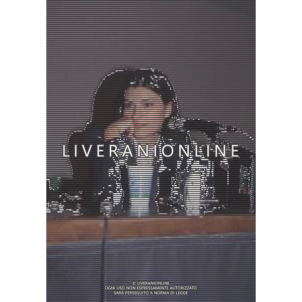 DIAP-RETROSPETTIVA LAURA PAUSINI CANTANTE NELLA FOTO LAURA PAUSINI AL FESTIVAL DI SANREMO NELL\'ANNO 1993 AG ALDO LIVERANI SAS