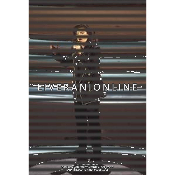 DIAP-RETROSPETTIVALAURA PAUSINI CANTANTE NELLA FOTO LAURA PAUSINI A SANREMO NELL\'ANNO 1993 AG ALDO LIVERANI SAS