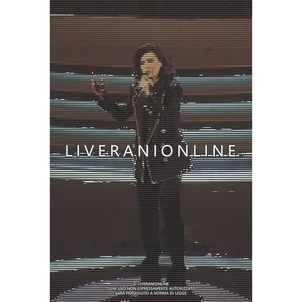 DIAP-RETROSPETTIVALAURA PAUSINI CANTANTE NELLA FOTO LAURA PAUSINI A SANREMO NELL\'ANNO 1993 AG ALDO LIVERANI SAS