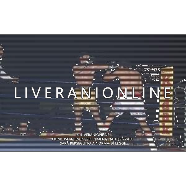 DIAP-RETROSPETTIVA PATRIZIO OLIVA PUGILE NELLA FOTO PATRIZIO OLIVA CONTRO UAN JOSE GIMENEZ AL PALAZZO DELL OSPORT DI MILANO IL GIORNO 14-10-1983 INONTRO VALIDO PER IL CAMPIONATO EUROPEO AG ALDO LIVERANI SAS
