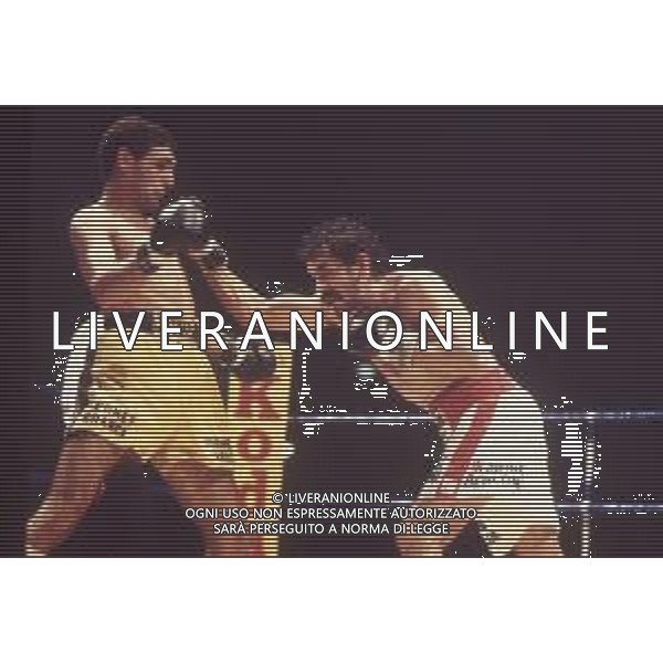 DIAP-RETROSPETTIVA PATRIZIO OLIVA PUGILE NELLA FOTO PATRIZIO OLIVA CONTRO UAN JOSE GIMENEZ AL PALAZZO DELL OSPORT DI MILANO IL GIORNO 14-10-1983 INONTRO VALIDO PER IL CAMPIONATO EUROPEO AG ALDO LIVERANI SAS