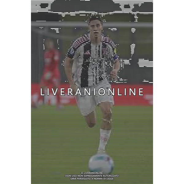 Kenan Yildiz of Juventus FC play the ball during Hellas Verona FC vs Juventus FC, 4° Serie A Enilive 2025-26 game at Marcantonio Bentegodi stadium in Verona (VR), Italy, on September 20, 2025. (Photo by Davide Casentini) AG ALDO LIVERANI SAS