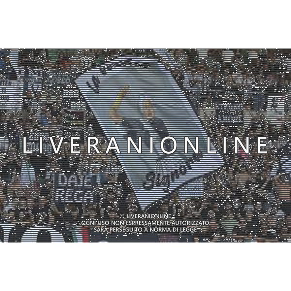 Juventus fans show their support during Hellas Verona FC vs Juventus FC, 4° Serie A Enilive 2025-26 game at Marcantonio Bentegodi stadium in Verona (VR), Italy, on September 20, 2025. (Photo by Davide Casentini) AG ALDO LIVERANI SAS
