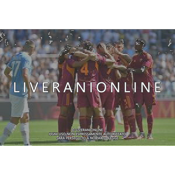 Lazio vs Roma Campionato Serie A Enilive - 4 Giornata Stadio Olimpico - Roma 21-09-2025 nella foto Esultanza Roma Foto Federico Gaetano - ag Aldo liverani