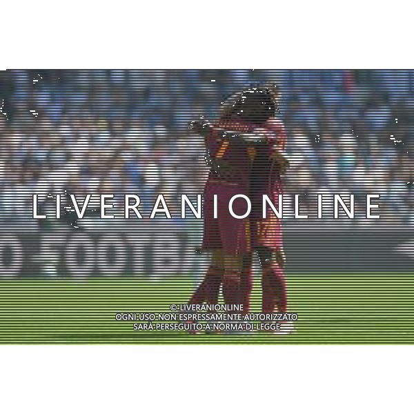 Lazio vs Roma Campionato Serie A Enilive - 4 Giornata Stadio Olimpico - Roma 21-09-2025 nella foto Esultanza Roma Foto Federico Gaetano - ag Aldo liverani