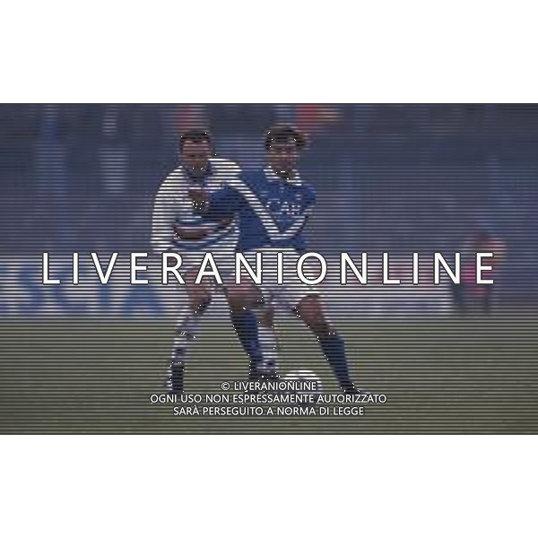 DIAP-RETROSPETTIVA STEFANO BORGONOCO CALCIATORE NELLA FOTO STEFANO BORGONOVO CON LA MAGLIA DEL BRESCIA CALCIO NELL\'ANNO1994 AG ALDO LIVERANI SAS
