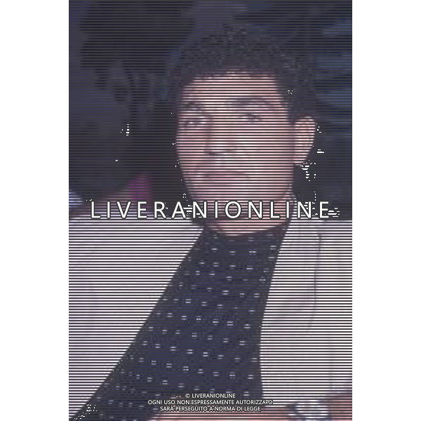 DIAP-RETROSPETTIVA PATRIZIO OLIVA PUGILE NELLA FOTO PATRIZIO OLIVA A MILANO NELL\'ANNO 1988 IN TERRAZZA MARTINI AG ALDO LIVERANI SAS