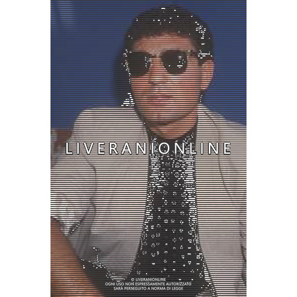 DIAP-RETROSPETTIVA PATRIZIO OLIVA PUGILE NELLA FOTO PATRIZIO OLIVA A MILANO NELL\'ANNO 1988 IN TERRAZZA MARTINI AG ALDO LIVERANI SAS