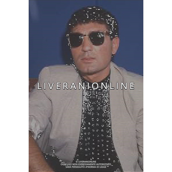 DIAP-RETROSPETTIVA PATRIZIO OLIVA PUGILE NELLA FOTO PATRIZIO OLIVA A MILANO NELL\'ANNO 1988 IN TERRAZZA MARTINI AG ALDO LIVERANI SAS