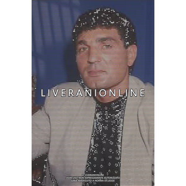 DIAP-RETROSPETTIVA PATRIZIO OLIVA PUGILE NELLA FOTO PATRIZIO OLIVA A MILANO NELL\'ANNO 1988 IN TERRAZZA MARTINI AG ALDO LIVERANI SAS