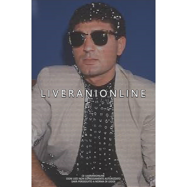 DIAP-RETROSPETTIVA PATRIZIO OLIVA PUGILE NELLA FOTO PATRIZIO OLIVA A MILANO NELL\'ANNO 1988 IN TERRAZZA MARTINI AG ALDO LIVERANI SAS