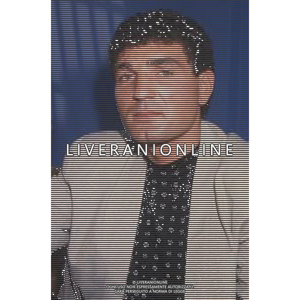 DIAP-RETROSPETTIVA PATRIZIO OLIVA PUGILE NELLA FOTO PATRIZIO OLIVA A MILANO NELL\'ANNO 1988 IN TERRAZZA MARTINI AG ALDO LIVERANI SAS