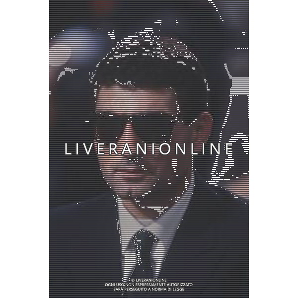 DIAP-RETROSPETTIVA PATRIZIO OLIVA PUGILE NELLA FOTO PATRIZIO OLIVA OSPITE DELLA TRASMISSIONE TELEVISIVA LA DOMENICA SPORTIVA“ NELL\'ANNO 1986 AG ALDO LIVERANI SAS  