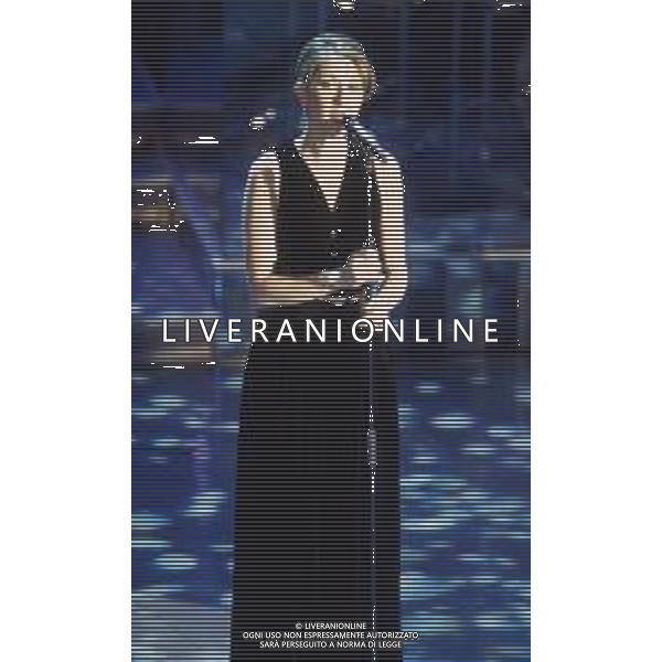 DIAP-RETROSPETTIVA CELINE DION CANTANTE NELLA FOTO CELINE DION A SANREMO NELL\'ANNO 1996 AG ALDO LIVERANI SAS