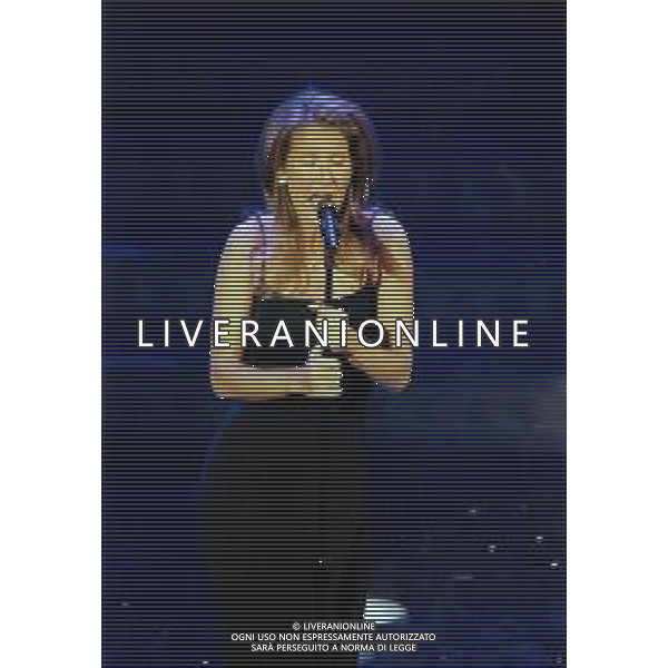 DIAP-RETROSPETTIVA CELINE DION CANTANTE NELLA FOTO CELINE DION A SANREMO NELL\'ANNO 1996 AG ALDO LIVERANI SAS