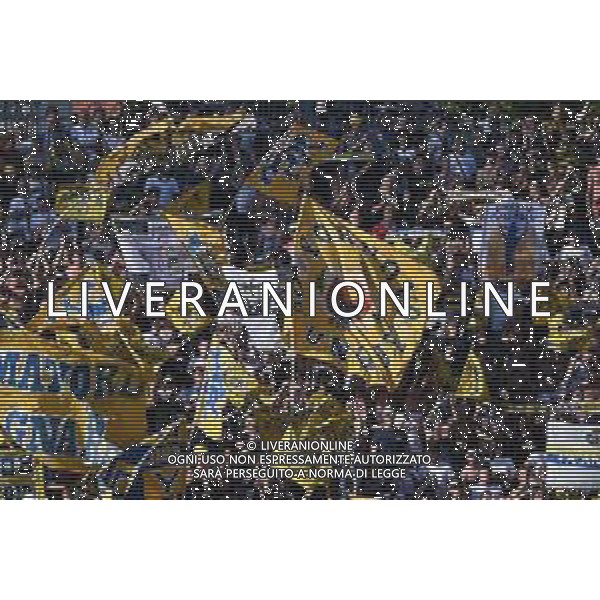 TVRG Cremonese vs Parma nella foto tifosi Parma Cremona 21-09-2025 Stadio Giovanni Zini Cremonese vs Parma Campionato Serie A Enilive - 4a giornata foto Roberto Garavaglia/Agenzia Aldo Liverani sas