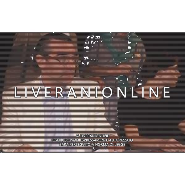 DIAP-RETROSPETTIVA MARTIN SCORSESE REGSTA NELLA FOTO MARTIN SCORSESE A CANNES NELL\'ANNO 1990 CON ISABELLA ROSSELLINI AG ALDO LIVERANI SAS