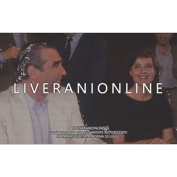 DIAP-RETROSPETTIVA MARTIN SCORSESE REGSTA NELLA FOTO MARTIN SCORSESE A CANNES NELL\'ANNO 1990 CON ISABELLA ROSSELLINI AG ALDO LIVERANI SAS