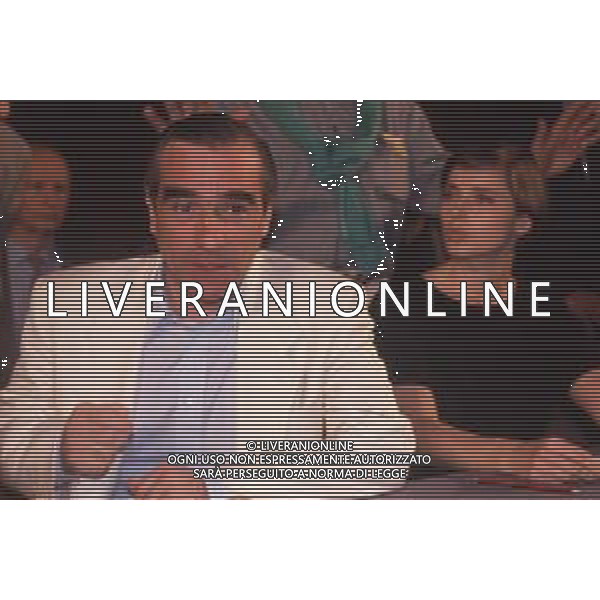 DIAP-RETROSPETTIVA MARTIN SCORSESE REGSTA NELLA FOTO MARTIN SCORSESE A CANNES NELL\'ANNO 1990 CON ISABELLA ROSSELLINI AG ALDO LIVERANI SAS