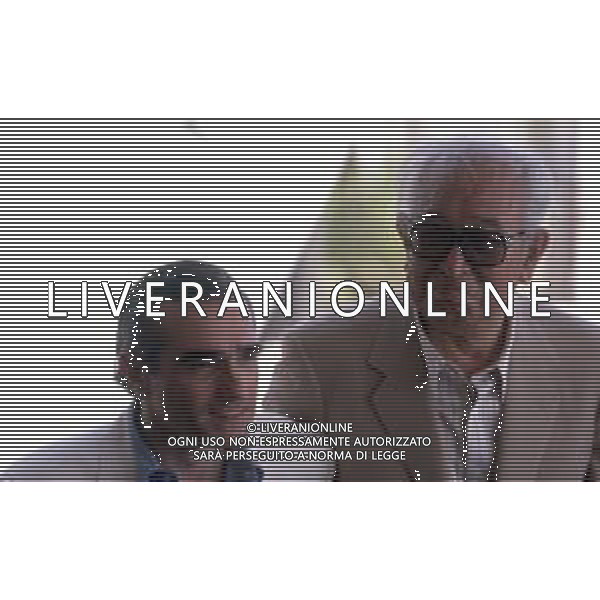 DIAP-RETROSPETTIVA MARTIN SCORSESE REGSTA NELLA FOTO MARTIN SCORSESE A CANNES NELL\'ANNO 1990 CON IL REGISTA AKIRA KUROSAWA AG ALDO LIVERANI SAS