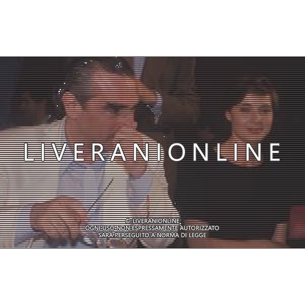 DIAP-RETROSPETTIVA MARTIN SCORSESE REGSTA NELLA FOTO MARTIN SCORSESE A CANNES NELL\'ANNO 1990 CON ISABELLA ROSSELLINI AG ALDO LIVERANI SAS