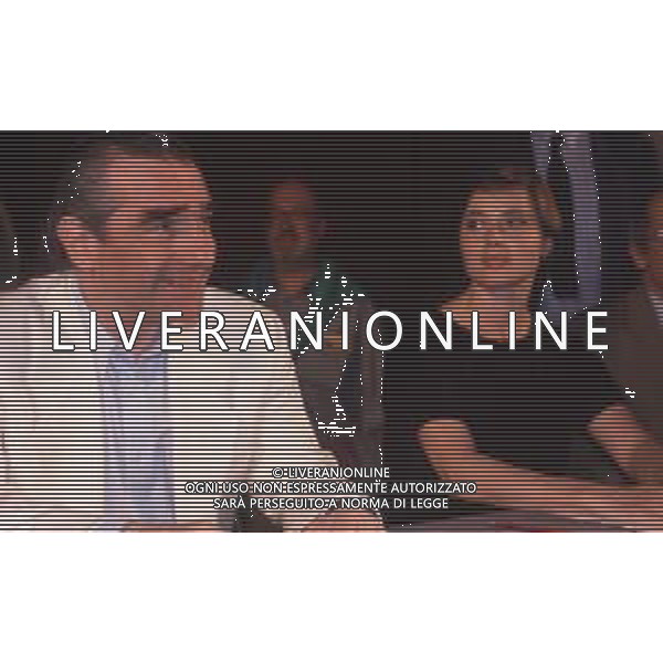 DIAP-RETROSPETTIVA MARTIN SCORSESE REGSTA NELLA FOTO MARTIN SCORSESE A CANNES NELL\'ANNO 1990 CON ISABELLA ROSSELLINI AG ALDO LIVERANI SAS