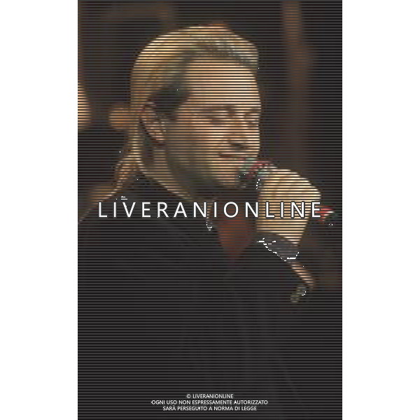 DIAP-RETROSPETTIVA AMEDEO MINGHI CANTANTE NELLA FOTO AMEDEO MINGHI A SANREMO NELL\'ANNO 1991 AG ALDO LIVERANI SAS