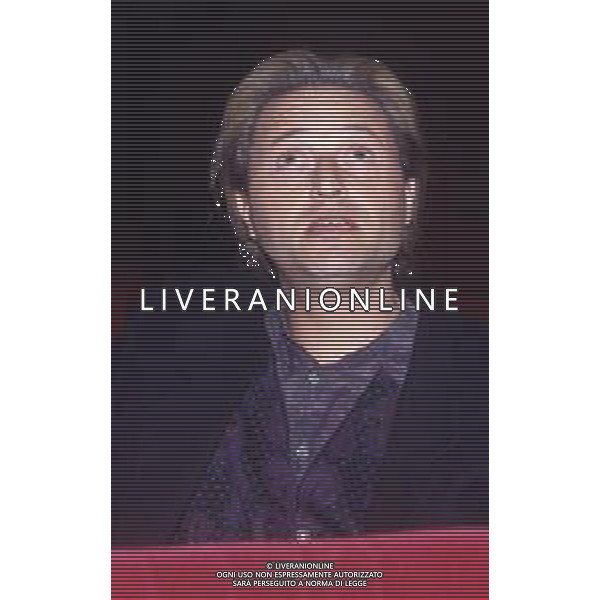 DIAP-RETROSPETTIVA AMEDEO MINGHI CANTANTE NELLA FOTO AMEDEO MINGHI A SANREMO NELL\'ANNO 1991 AG ALDO LIVERANI SAS