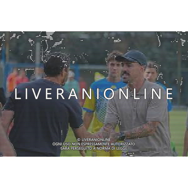 Fabrizio Cacciatore allenatore del ChievoVerona e Massimo Oddo allenatore del Milan futuro Milan Futuro - ChievoVerona Solbiate Arno 21-09-2025 Stadio F. Chinetti Terza giornata del campionato di Serie D girone B foto Ricky Monteiro Martins/Agenzia Liverani sas- AGENZIA ALDO LIVERANI