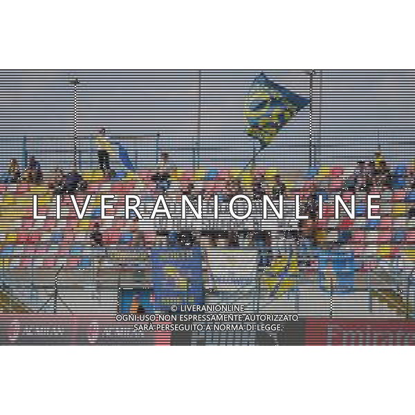 I tifosi del ChievoVerona presenti allo stadio Milan Futuro - ChievoVerona Solbiate Arno 21-09-2025 Stadio F. Chinetti Terza giornata del campionato di Serie D girone B foto Ricky Monteiro Martins/Agenzia Liverani sas- AGENZIA ALDO LIVERANI