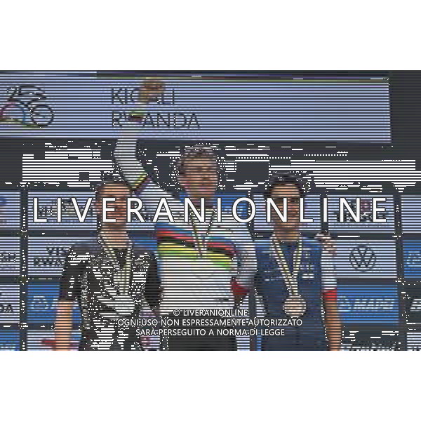 22-09-2025 World Championships U23 Cronometro; 2025, Svezia; 2025, New Zealand; 2025, France; Soderqvist, Jakob; Pringle, Nate; Decomble, Maxime; Kigali; ©SIROTTI - AGENZIA ALDO LIVERANI