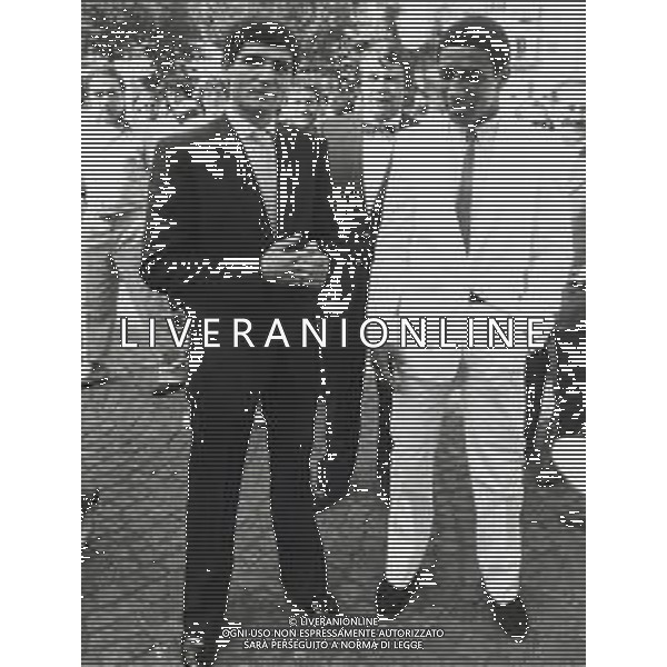 NEG-RETROSPETTIVA PATRIZIO OLIVA PUGILE NELLA FOTO PATRIZIO OLIVA IL GIORNO DEL SUO MATRIMONIO NELL\'ANNO 1982 CON NINO LA ROCCA AG ALDO LIVERANI SAS