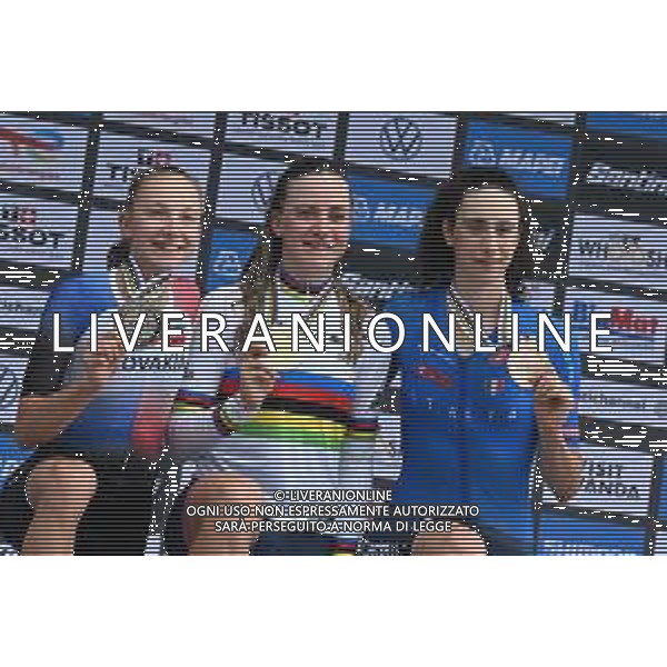 22-09-2025 World Championships U23 Women Cronometro; 2025, Great Britain; 2025, Slovacchia; 2025, Italia; Backstedt, Zoe; Chladonova, Viktoria; Venturelli, Federica; Kigali; ©SIROTTI - AGENZIA ALDO LIVERANI
