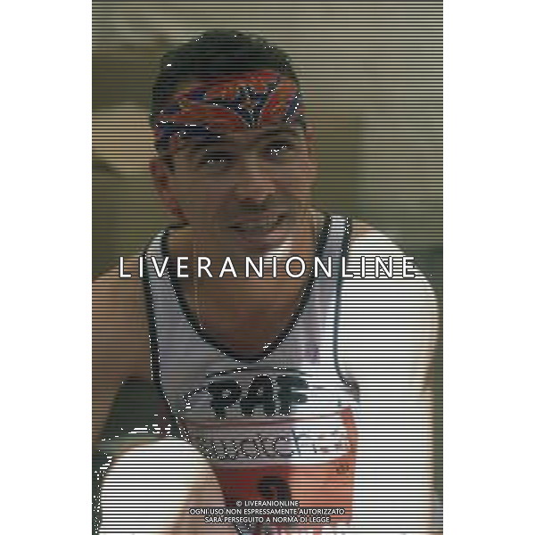 DIAP-RETROSPETTIVA FRANCESCO PANETTA ATLETA NELLA FOTO FRANCESCO PANETTA ALLA STRAMILANO NELL\'ANNO 1995 AG ALDO LIVERANI SAS