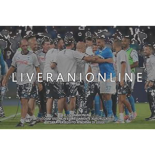TVPM Napoli, Pisa Nella foto: esultanza Leonardo Spinazzola Foto Mosca, Ag.Liverani - AGENZIA ALDO LIVERANI -TVPM Napoli vs Pisa 4a Giornata Campionato Calcio Serie A 22.09.2025