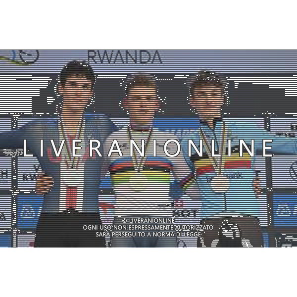 23-09-2025 World Championships Junior Man Cronometro; 2025, Olanda; 2025, Usa; 2025, Belgium; Mouris, Michiel; Barry, Ashlin; Van Kerckhove, Seff; Kigali; foto stefano sirotti-ag aldo liverani sas