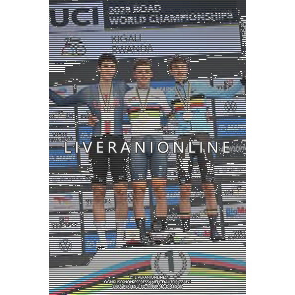 23-09-2025 World Championships Junior Man Cronometro; 2025, Olanda; 2025, Usa; 2025, Belgium; Mouris, Michiel; Barry, Ashlin; Van Kerckhove, Seff; Kigali; foto stefano sirotti-ag aldo liverani sas