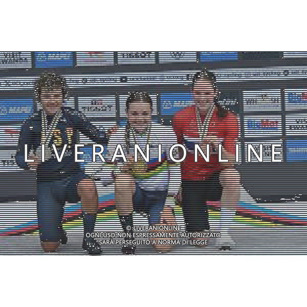 23-09-2025 World Championships Junior Women Cronometro; 2025, Olanda; 2025, Spain; 2025, Norvegia; Arens, Megan; Ostiz, Paula; Gissinger, Oda Aune; Kigali; FOTO STEFANO SIROTTI-AG ALDO LIVERANI SAS