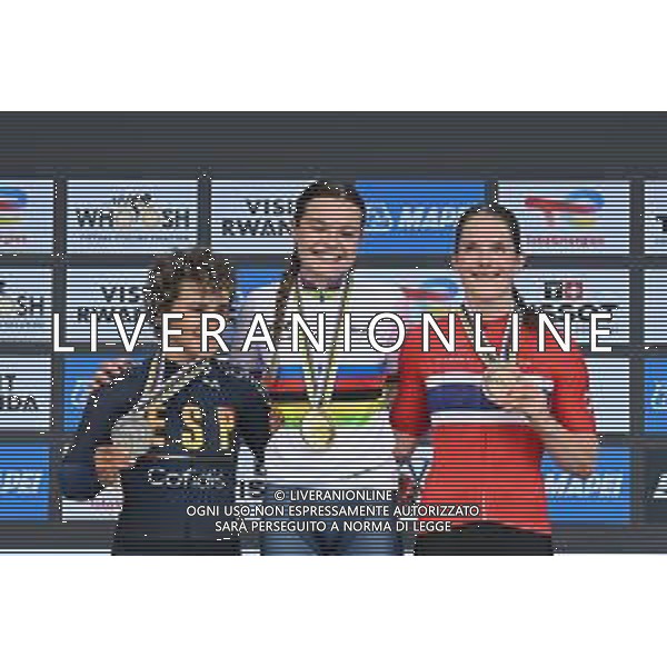 23-09-2025 World Championships Junior Women Cronometro; 2025, Olanda; 2025, Spain; 2025, Norvegia; Arens, Megan; Ostiz, Paula; Gissinger, Oda Aune; Kigali; FOTO STEFANO SIROTTI-AG ALDO LIVERANI SAS
