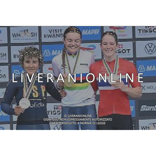 23-09-2025 World Championships Junior Women Cronometro; 2025, Olanda; 2025, Spain; 2025, Norvegia; Arens, Megan; Ostiz, Paula; Gissinger, Oda Aune; Kigali; FOTO STEFANO SIROTTI-AG ALDO LIVERANI SAS
