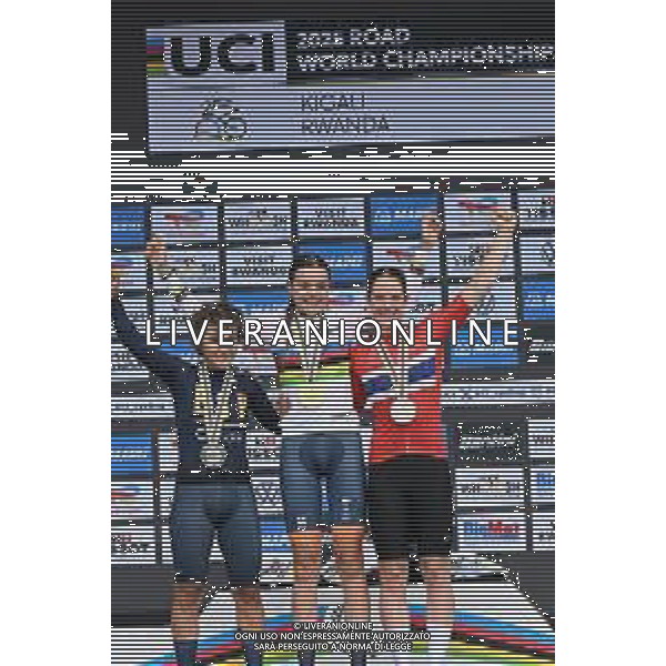 23-09-2025 World Championships Junior Women Cronometro; 2025, Olanda; 2025, Spain; 2025, Norvegia; Arens, Megan; Ostiz, Paula; Gissinger, Oda Aune; Kigali; FOTO STEFANO SIROTTI-AG ALDO LIVERANI SAS