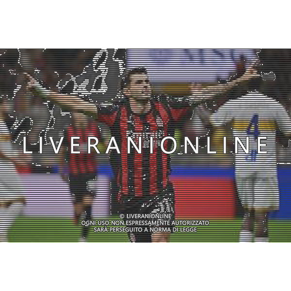 Milan vs Lecce nella foto Christian Mate Pulisic (Milan) esultanza dopo il gol del 3 a 0 Milano 23-09-2025 Stadio Giuseppe Meazza - San Siro Milan vs Lecce Coppa Italia Frecciarossa - sedicesimi di finale foto Roberto Garavaglia/Agenzia Aldo Liverani sas