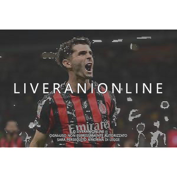 Milan vs Lecce nella foto Christian Mate Pulisic (Milan) esultanza dopo il gol del 3 a 0 Milano 23-09-2025 Stadio Giuseppe Meazza - San Siro Milan vs Lecce Coppa Italia Frecciarossa - sedicesimi di finale foto Roberto Garavaglia/Agenzia Aldo Liverani sas